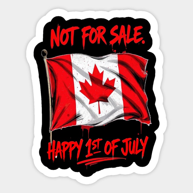 Canada Day Celebration - Proud Canadian Vibes Sticker by Art2Wear